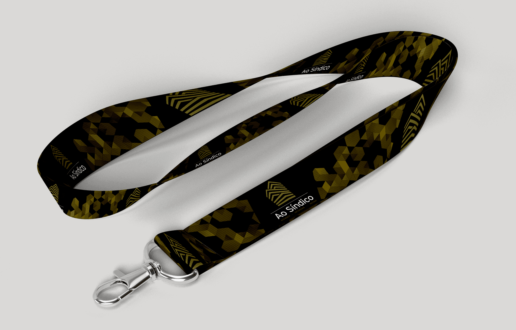 Cordão personalizado para o crachá do evento