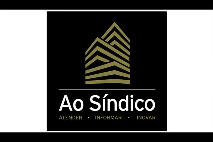 Logotipo Ao Síndico em fundo escuro
